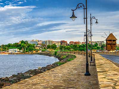 Imagen del Paseo marítimo de Nesebar, Bulgaria.